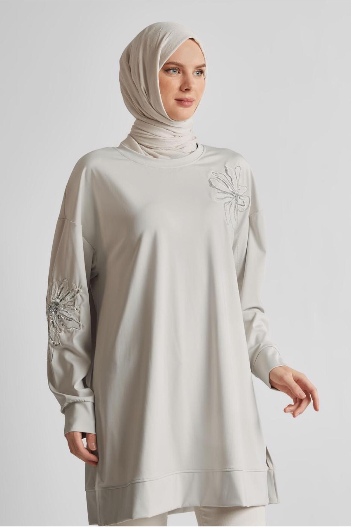 تونیک زنانه اسلیمی آستین بلند | آلوینا Alvina 24YESF0044638