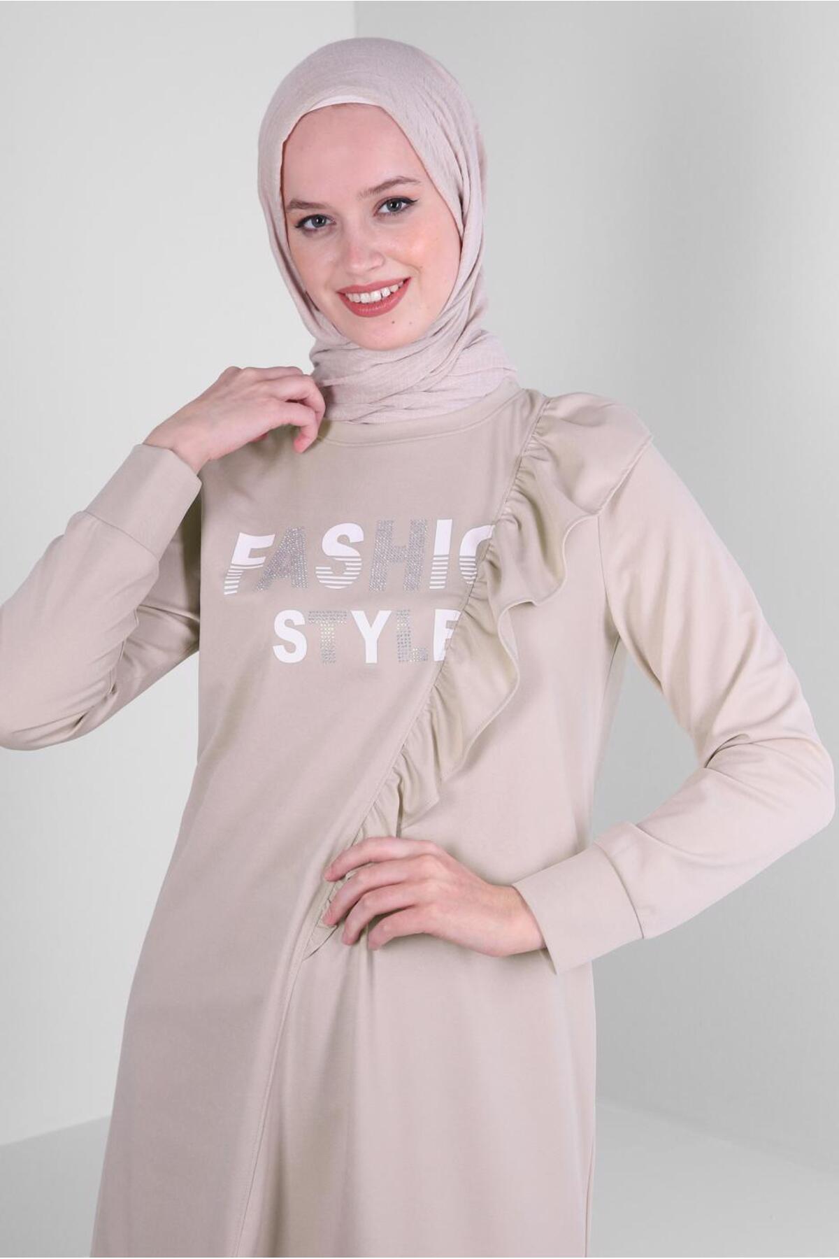 تونیک زنانه طرح دار آستین بلند | آلوینا Alvina 23YESF0043699