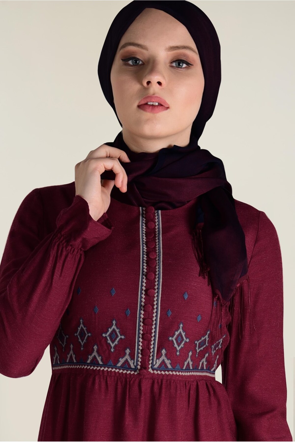 تونیک زنانه اسلیمی آستین بلند | آلوینا Alvina 19KTNK004665
