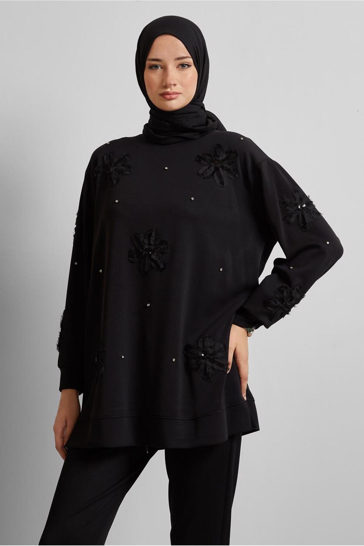 تونیک زنانه طرح دار آستین استاندارد | آلوینا Alvina 25YESF0045570