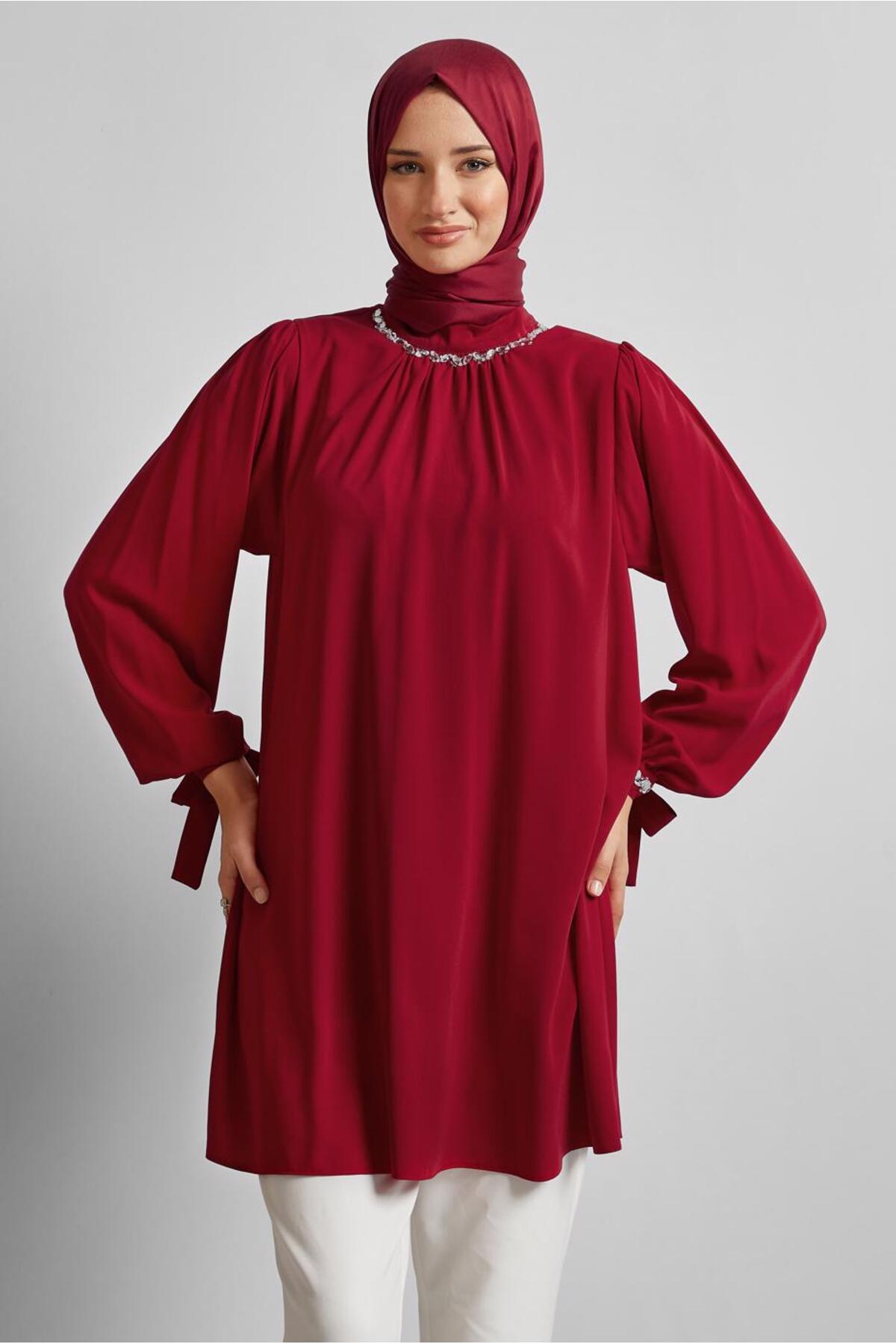 تونیک زنانه راسته آستین بلند | آلوینا Alvina 25YTNK0044687