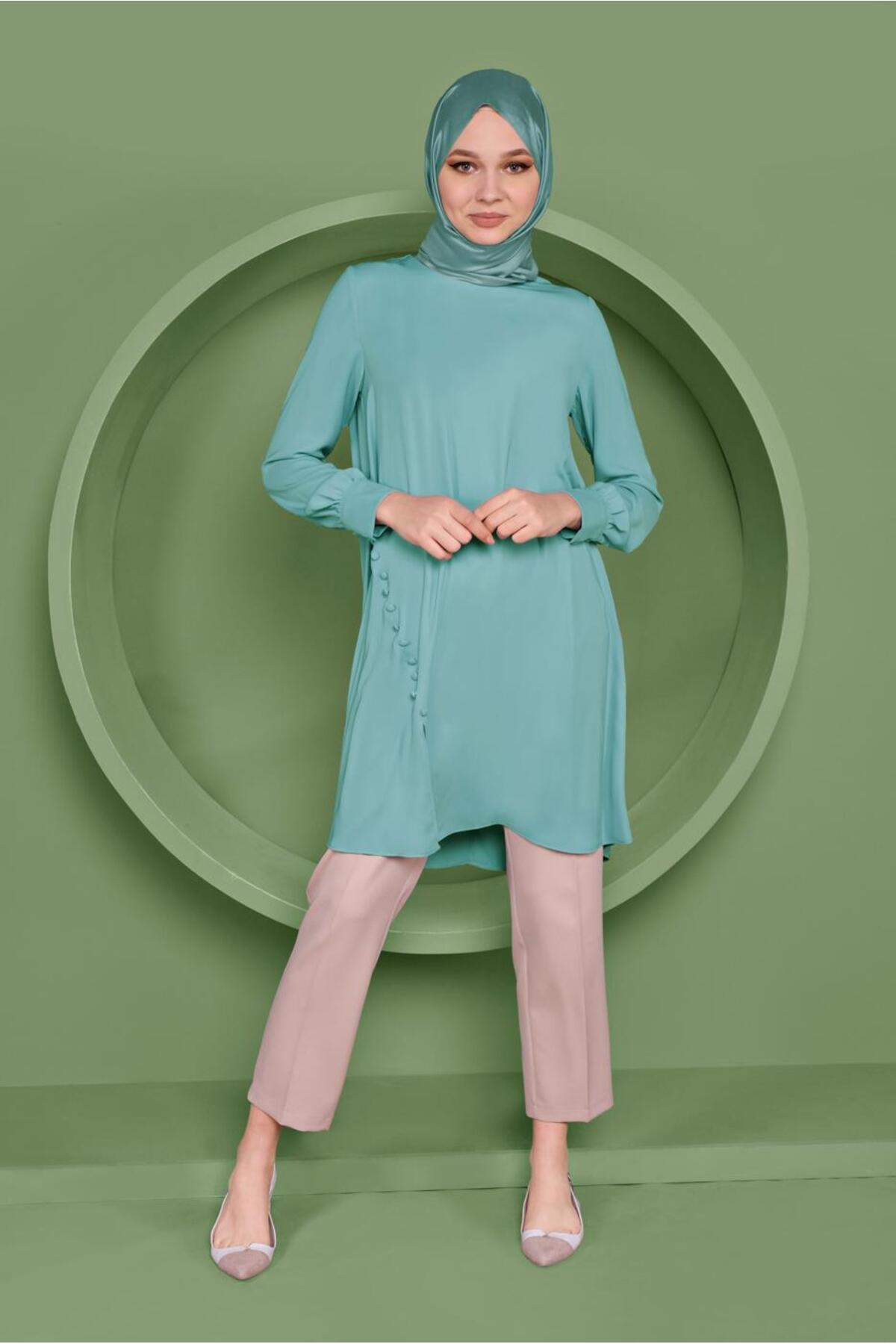تونیک زنانه راسته آستین بلند | آلوینا Alvina 21YTNK0041351