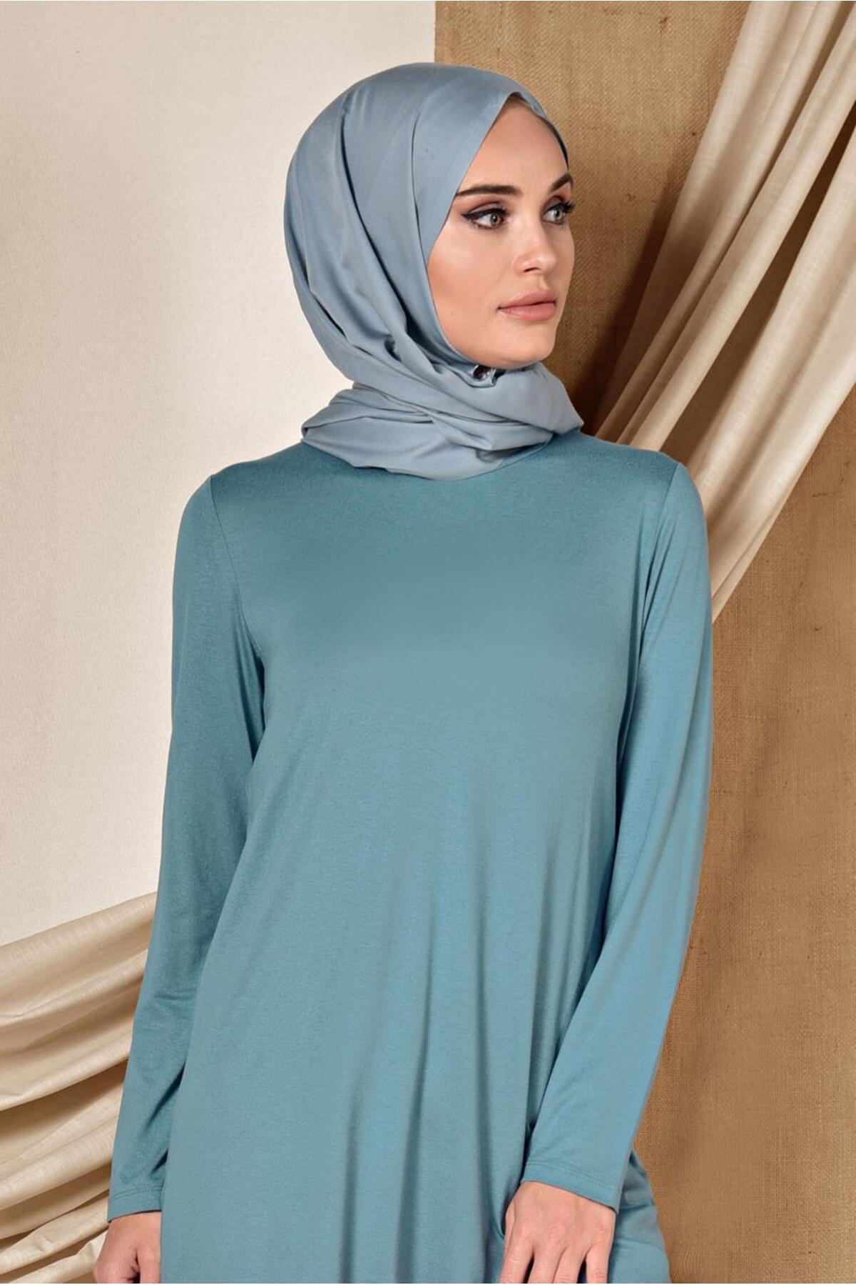 تونیک زنانه راسته آستین بلند | آلوینا Alvina 19YTNK004937