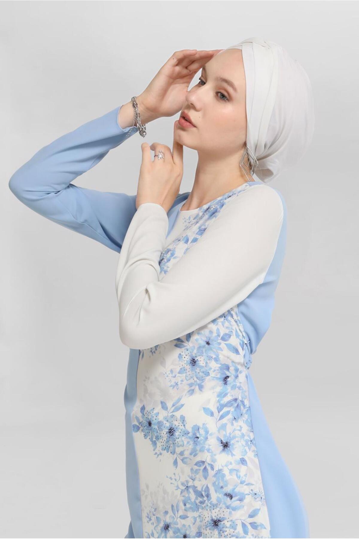 تونیک زنانه طرح دار آستین بلند | آلوینا Alvina 20YTNK0040865