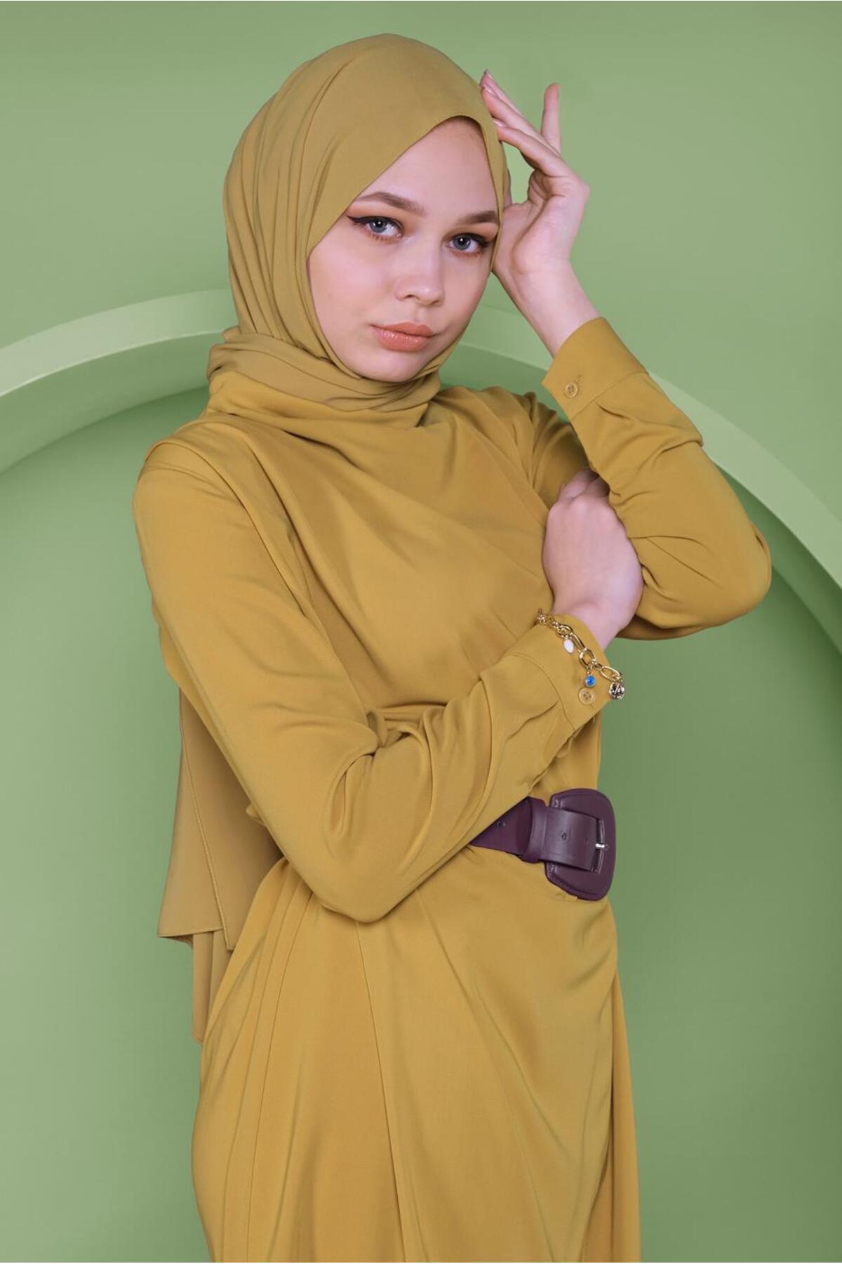 تونیک زنانه راسته آستین بلند | آلوینا Alvina 21YTNK0041356