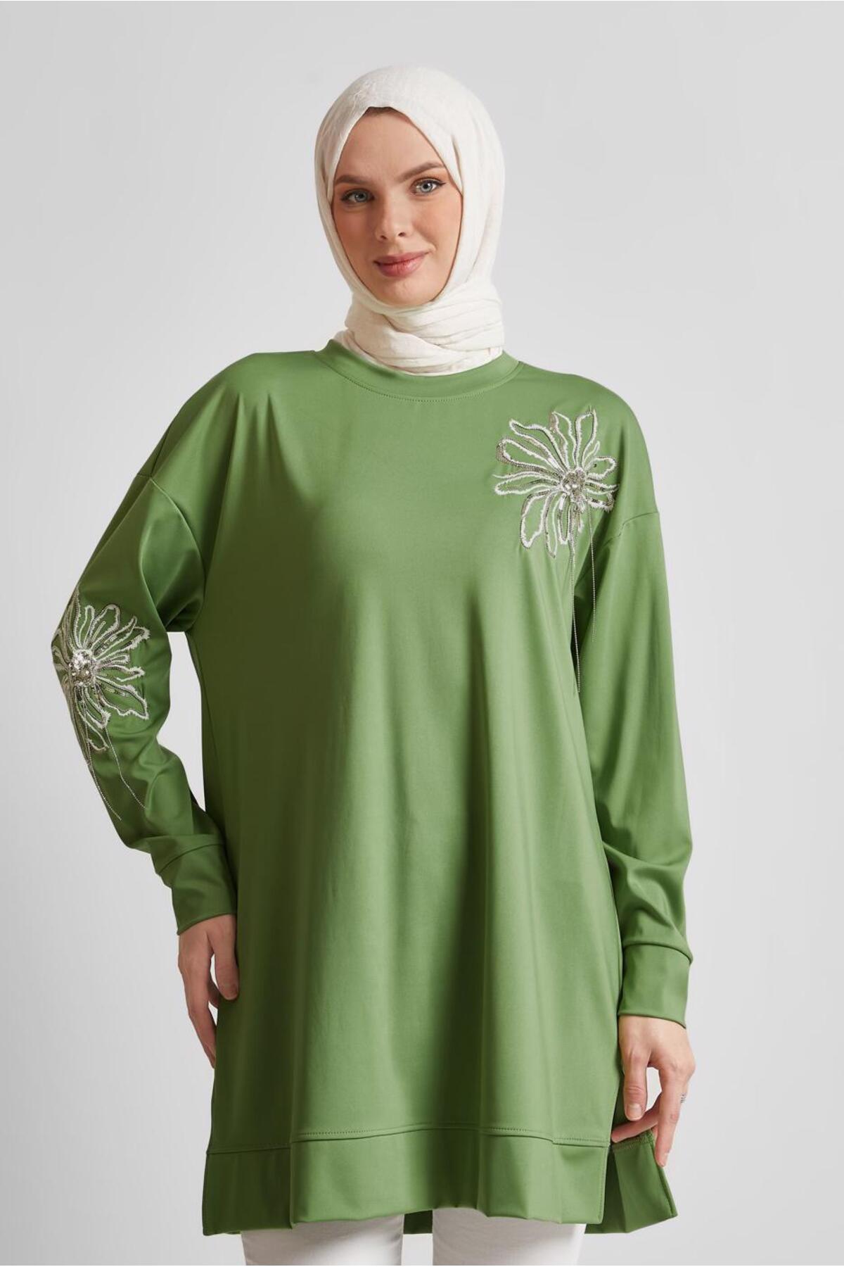 تونیک زنانه اسلیمی آستین بلند | آلوینا Alvina 24YESF0044638