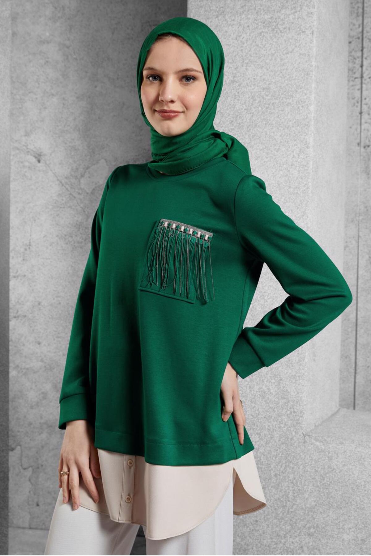 تونیک زنانه راسته آستین بلند | آلوینا Alvina 25KESF0045153