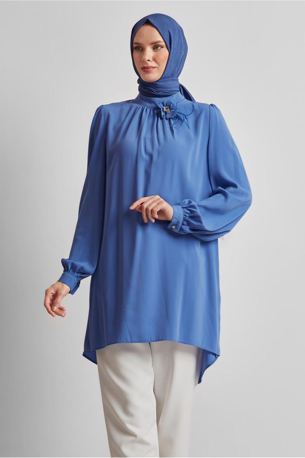 تونیک زنانه راسته آستین بلند | آلوینا Alvina 24YTNK0044590