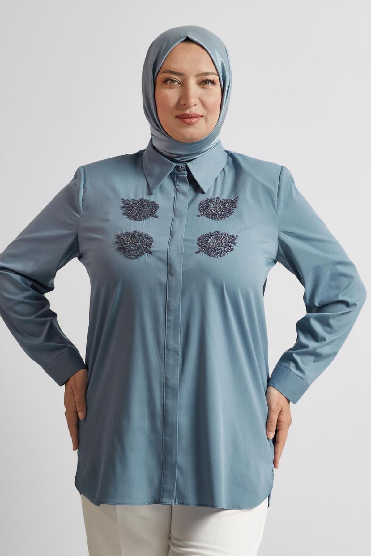 تونیک زنانه راسته آستین بلند | آلوینا Alvina 25YTNK0020758