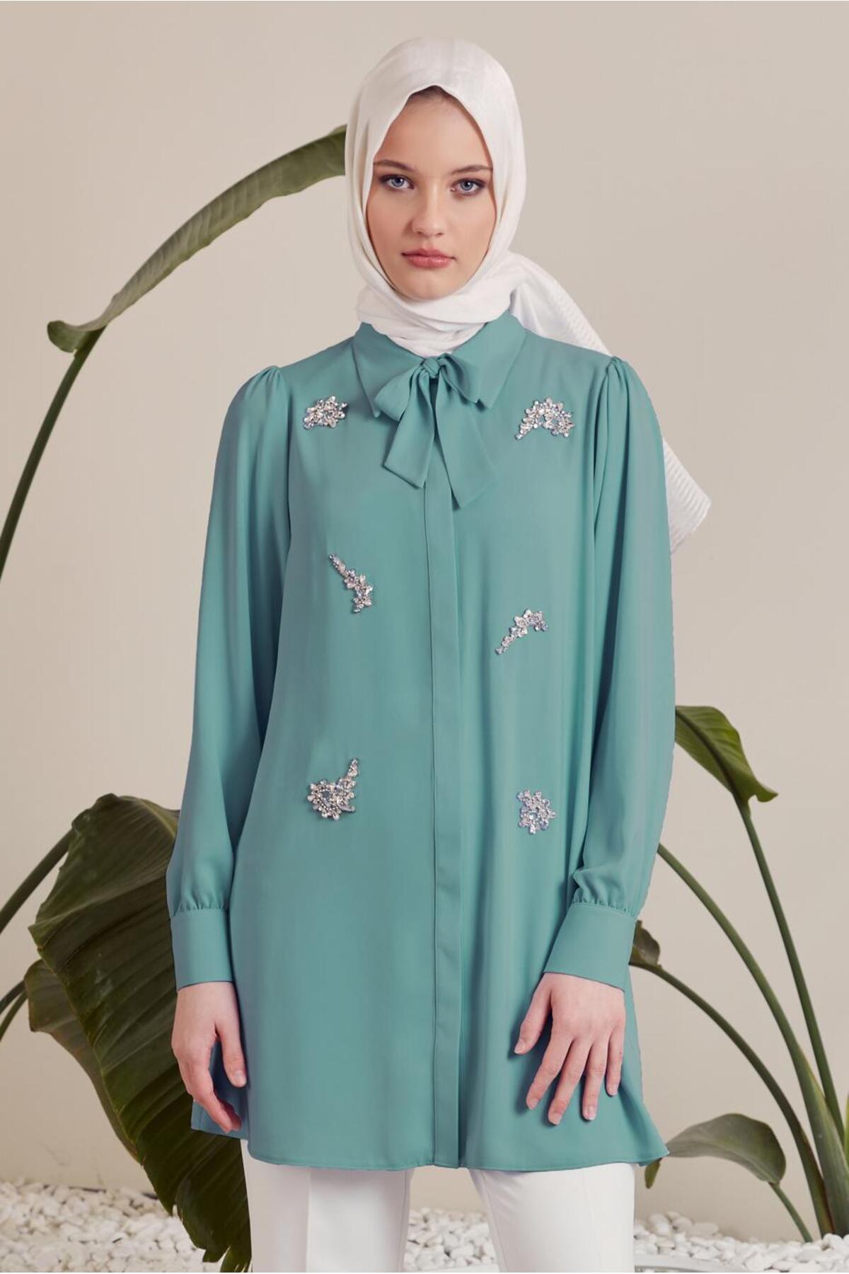 تونیک زنانه راسته آستین استاندارد | آلوینا Alvina 25YTNK0045487