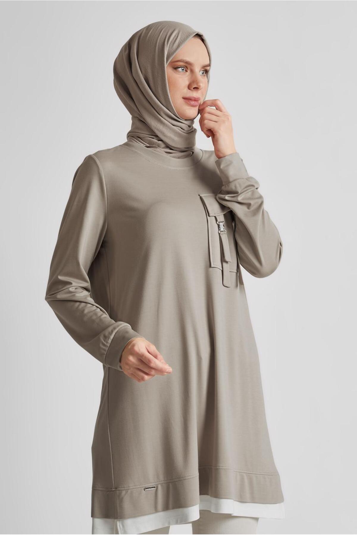 تونیک زنانه راسته آستین بلند | آلوینا Alvina 25YESF0045629