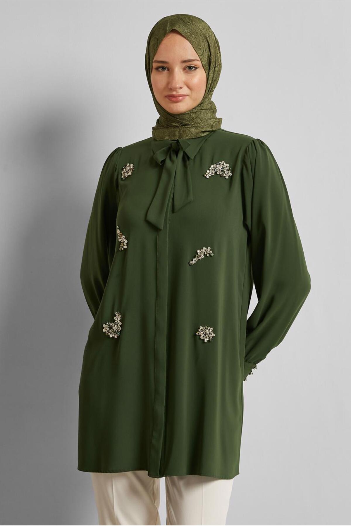 تونیک زنانه راسته آستین استاندارد | آلوینا Alvina 25YTNK0045487