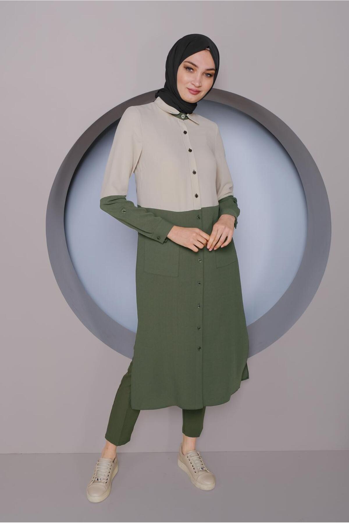 تونیک زنانه راسته آستین بلند | آلوینا Alvina 21YTNK0041391
