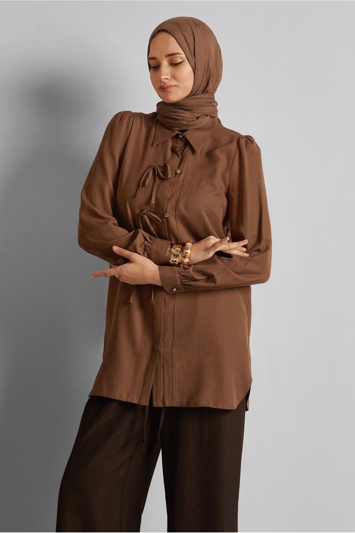 تونیک زنانه راسته آستین استاندارد | آلوینا Alvina 25YTNK0045716
