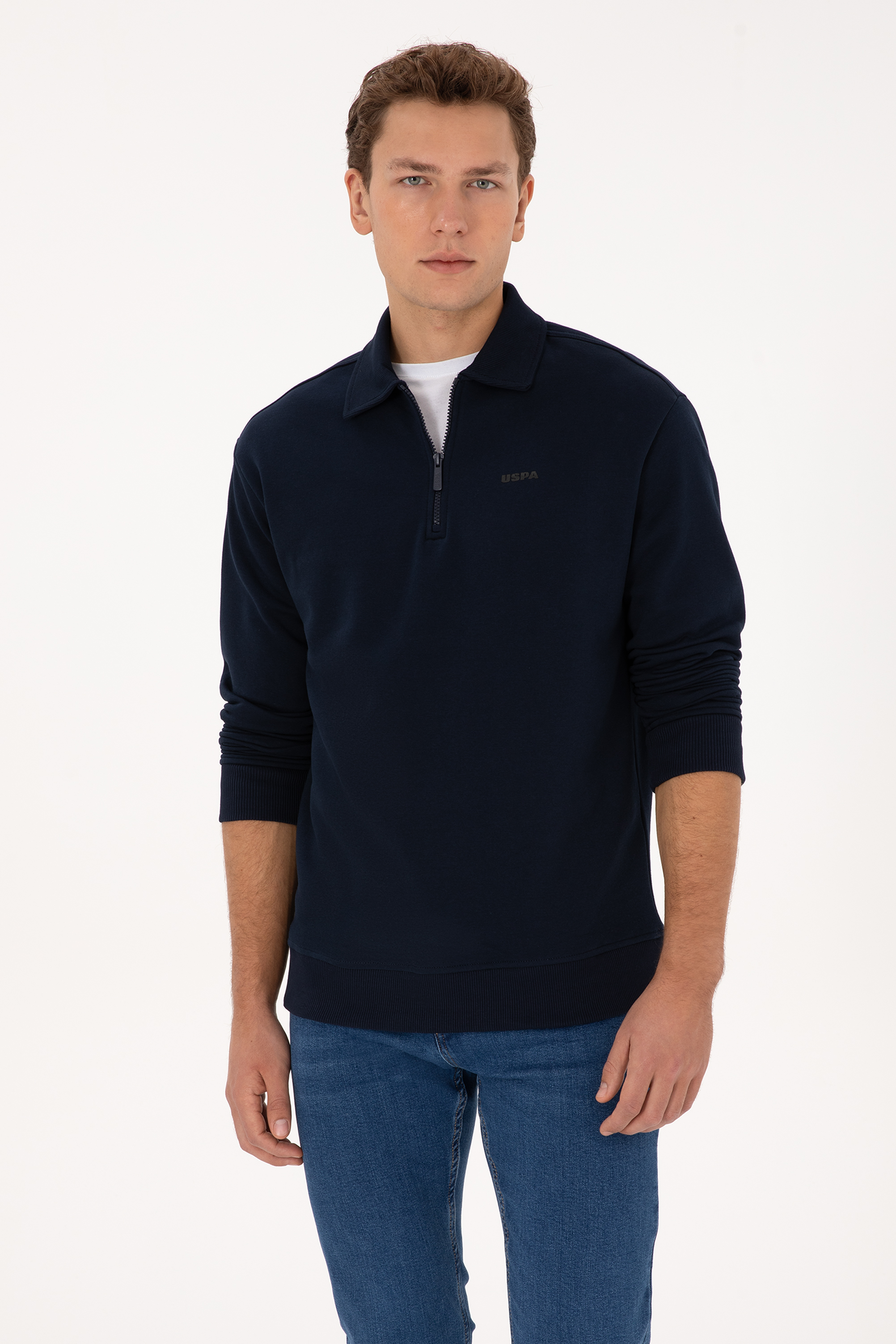 سویشرت لاجورد رگولار مردانه یو اس پولو | US POLO ASSN