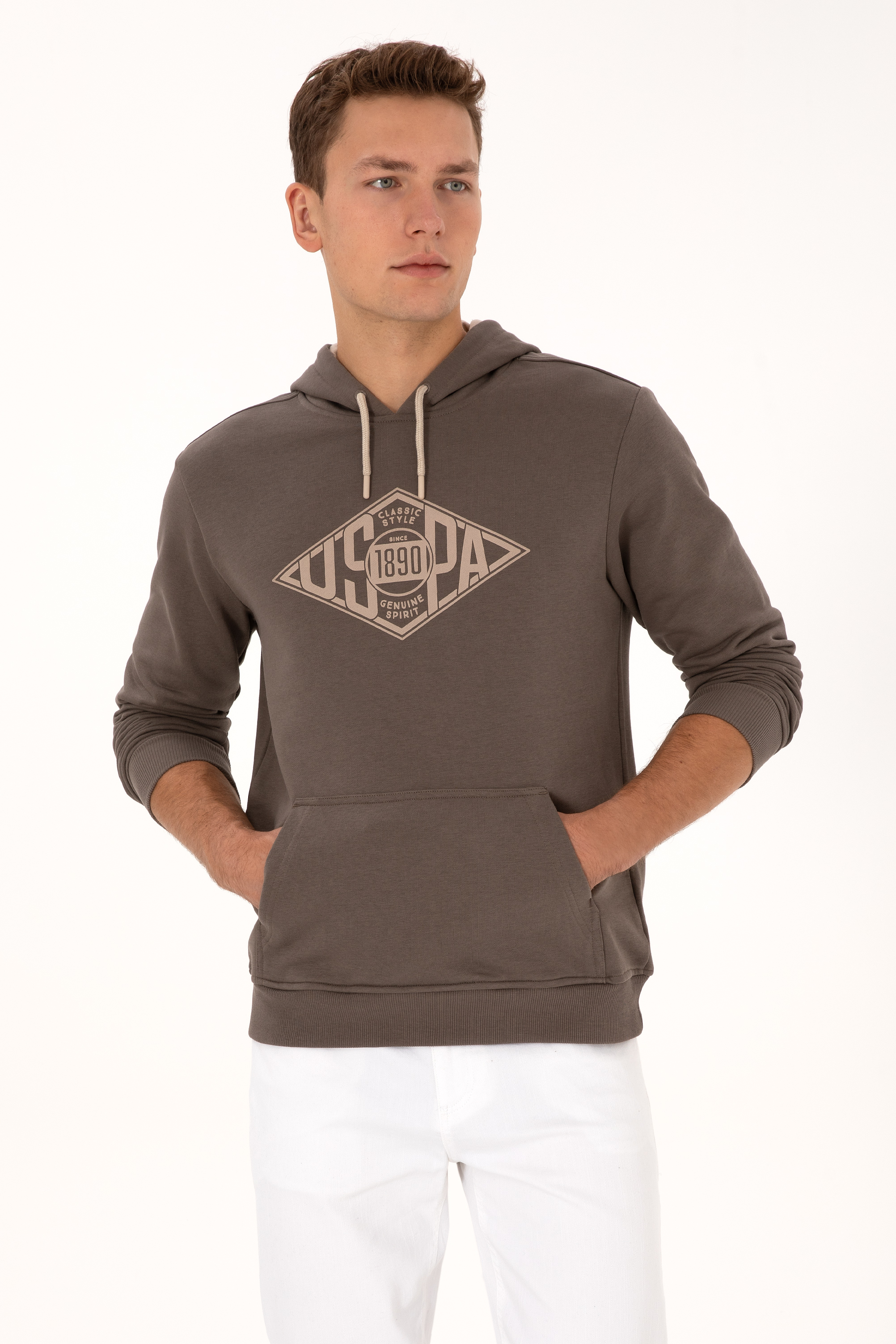 سویشرت هودی ویزون رگولار مردانه یو اس پولو | US POLO ASSN