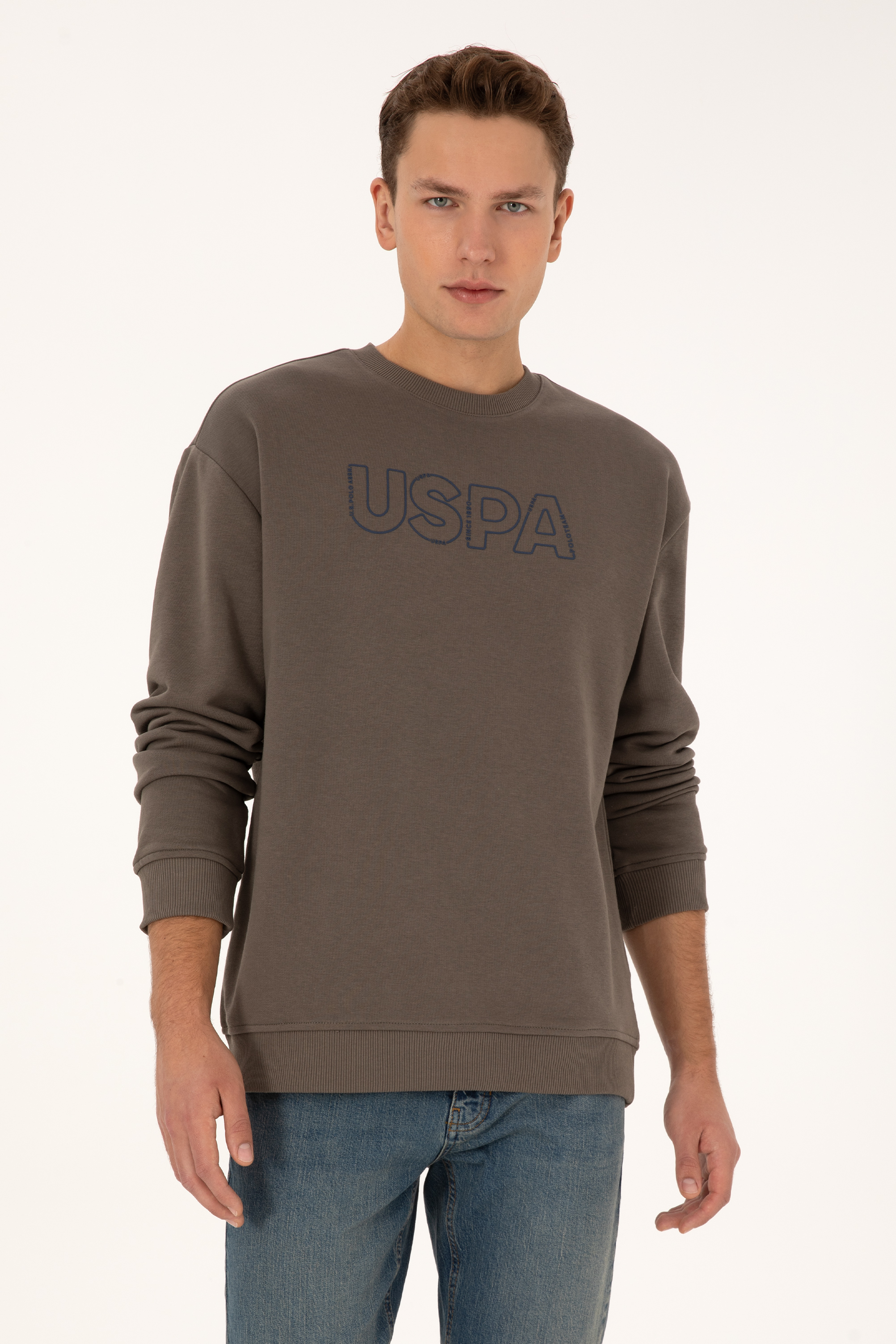 سویشرت یقه گرد ویزون ریلکس مردانه یو اس پولو | US POLO ASSN