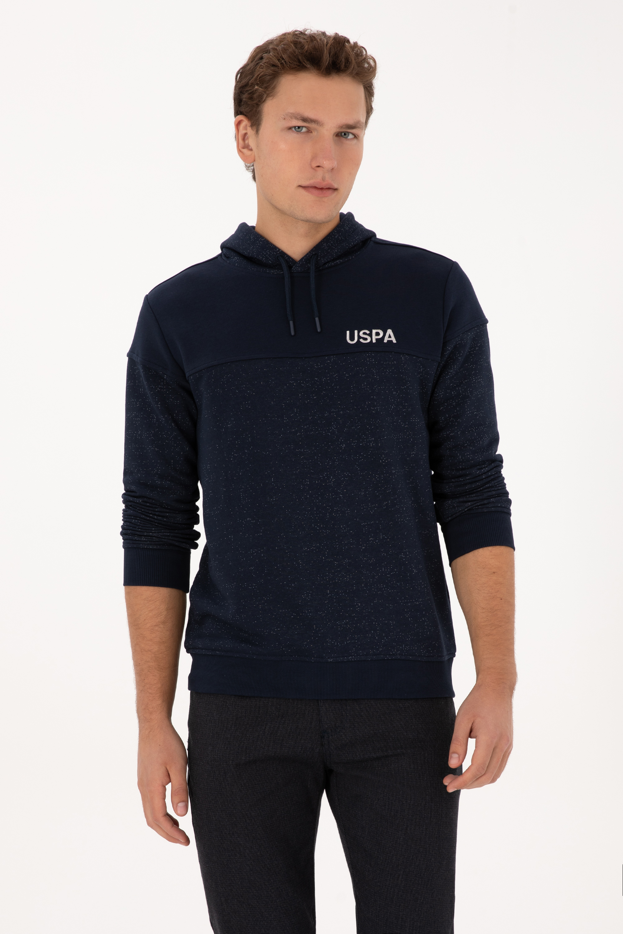 سویشرت هودی لاجورد رگولار مردانه یو اس پولو | US POLO ASSN