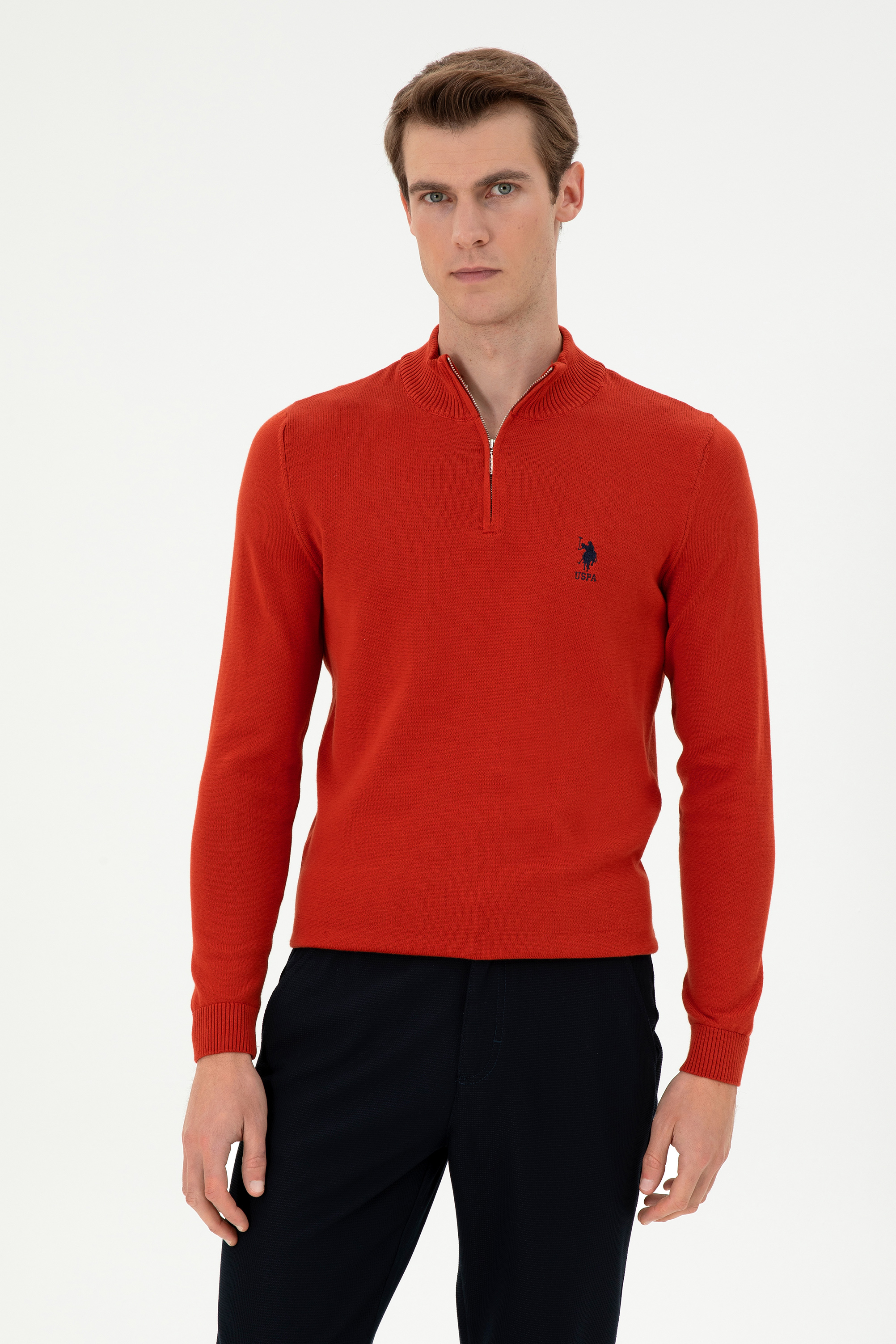 بافت آجری اندامی مردانه یو اس پولو | US POLO ASSN