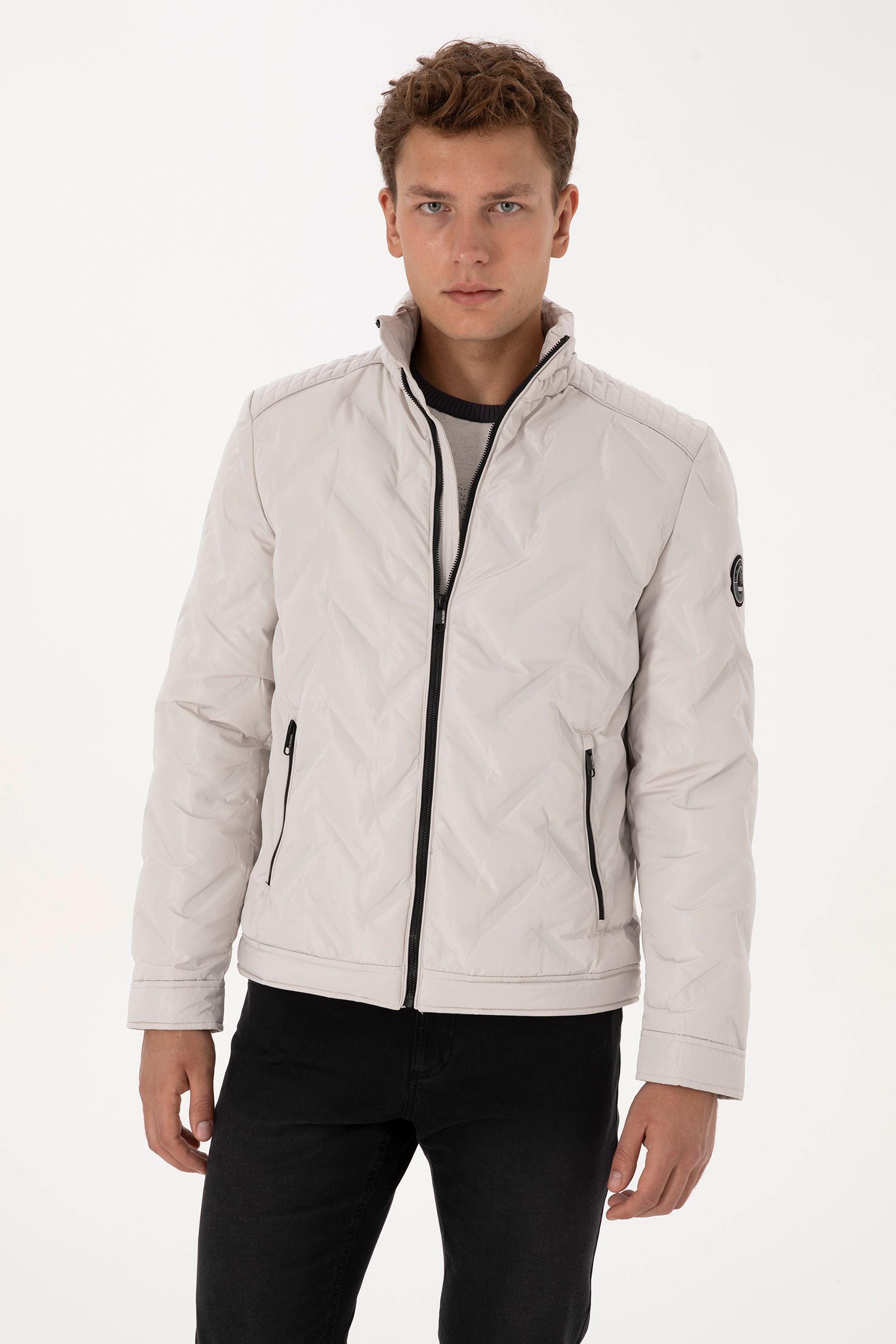 کاپشن خاکستری BASIC مردانه یو اس پولو | US POLO ASSN