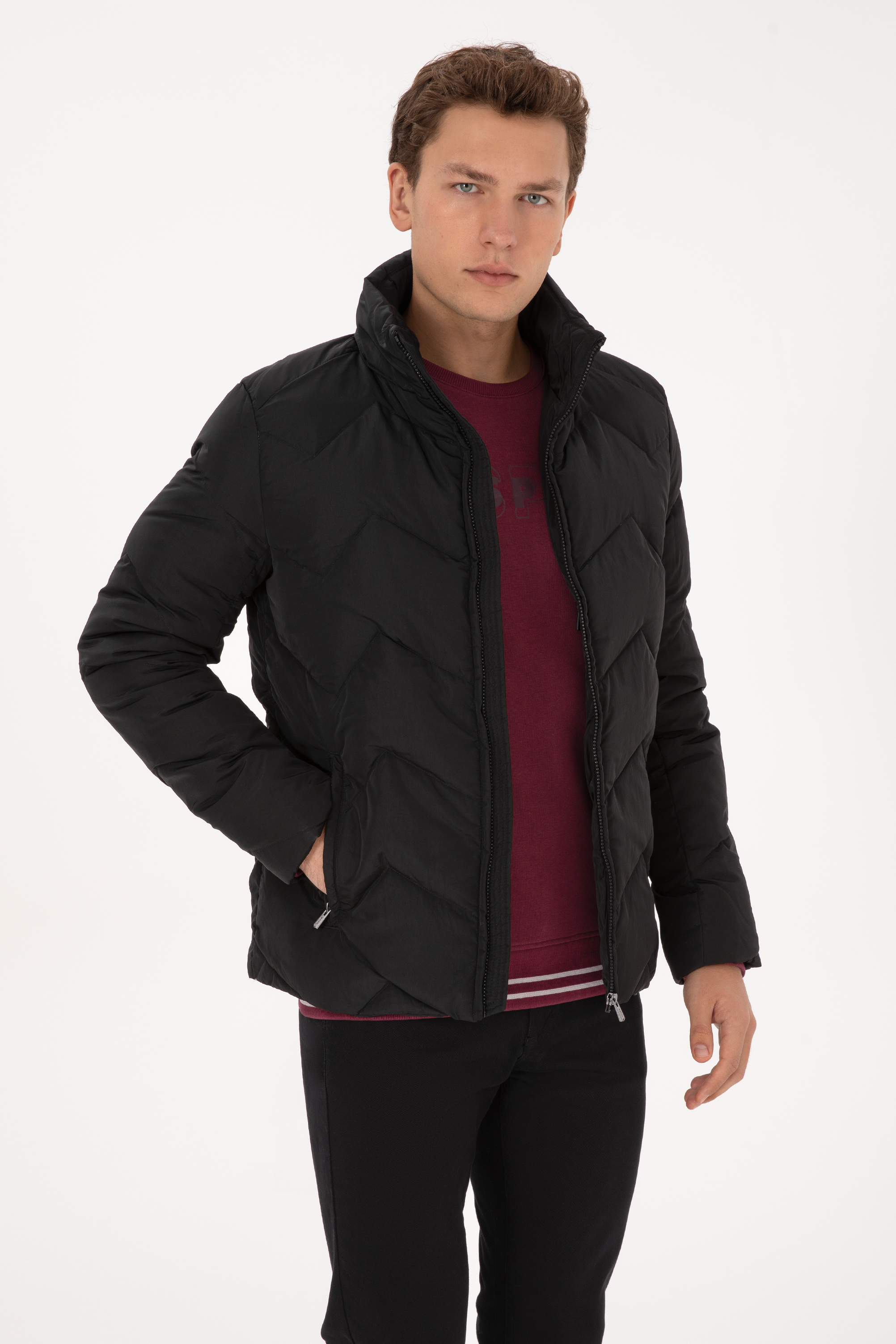 کاپشن سیاه BASIC مردانه یو اس پولو | US POLO ASSN