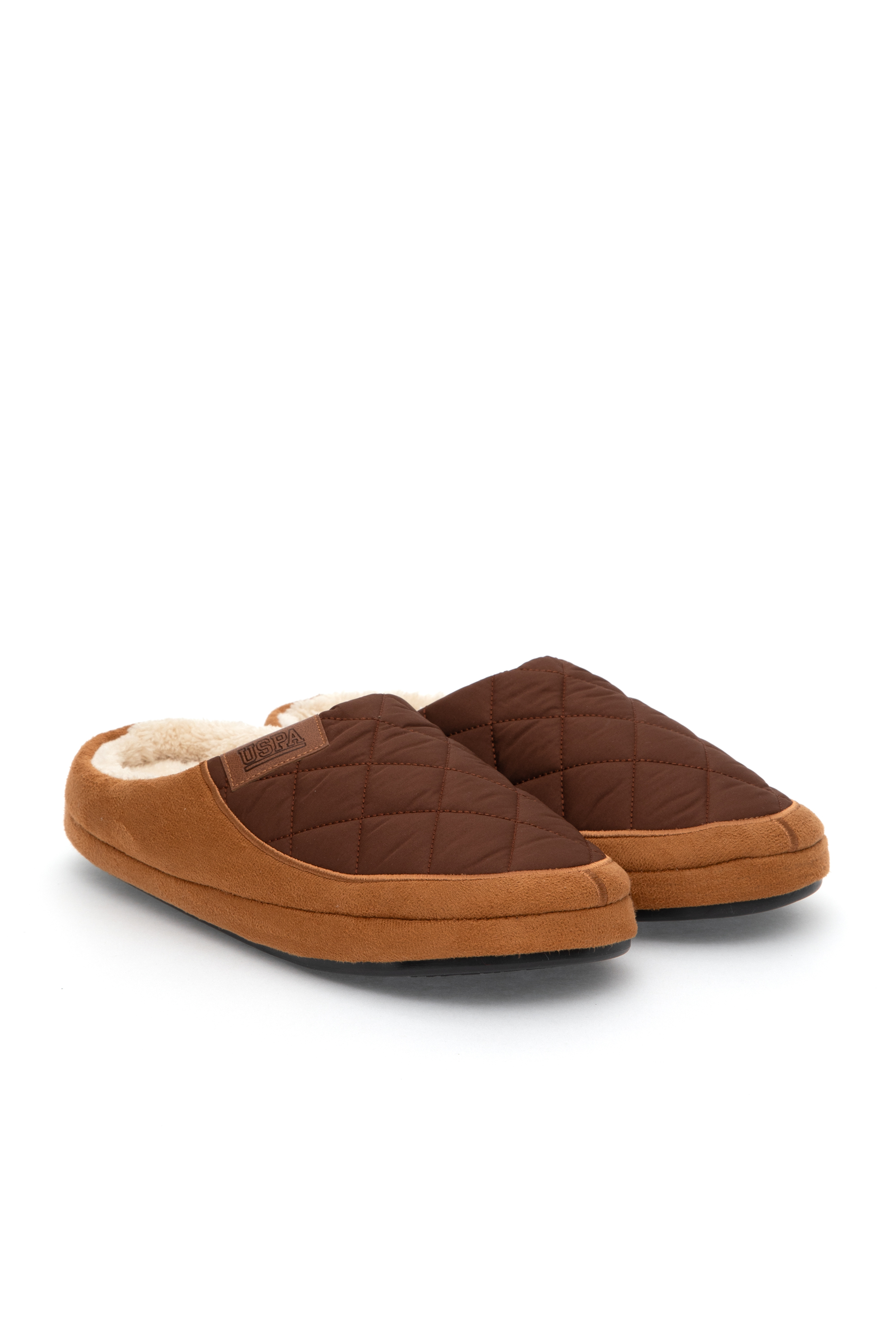 دمپایی قهوه ای روشن رگولار مردانه یو اس پولو | US POLO ASSN
