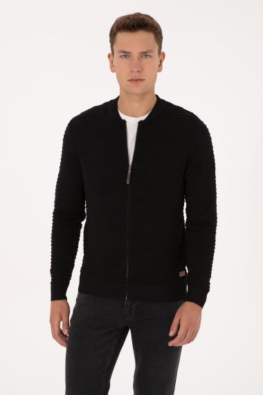 ژاکت  سیاه  رگولار  مردانه یو اس پولو | US POLO ASSN