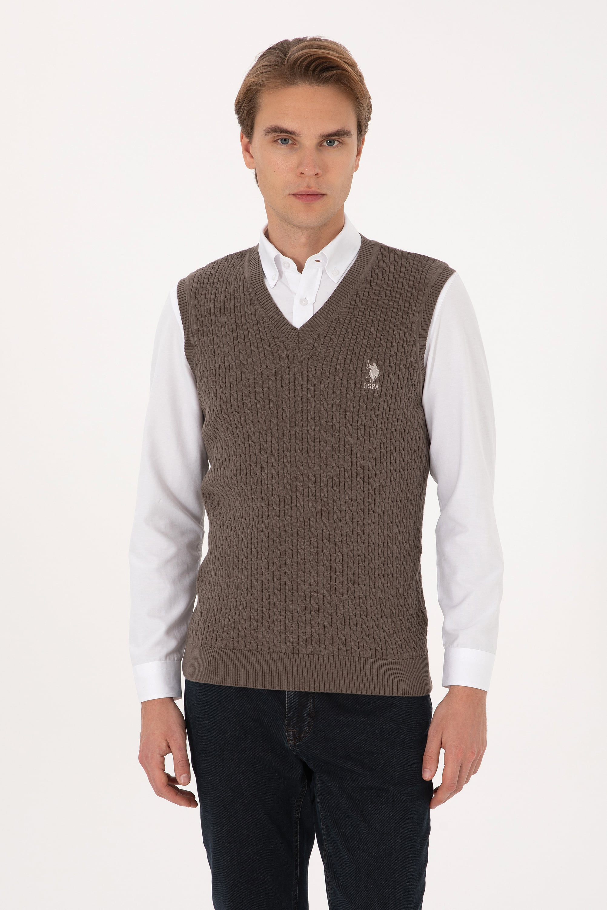 پلیور ژیله ویزون رگولار مردانه یو اس پولو | US POLO ASSN