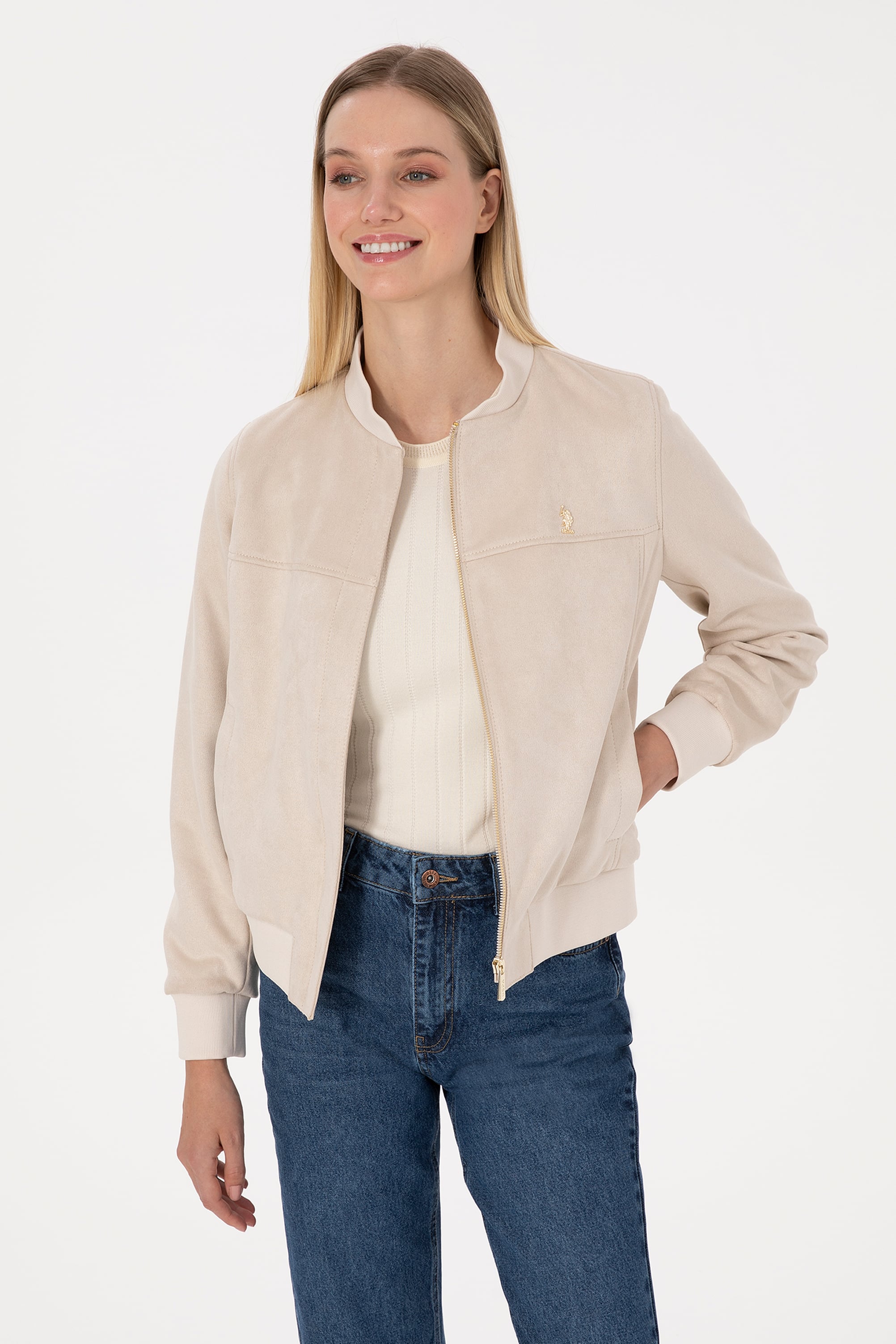 کاپشن اکرو استاندارد فیت زنانه یو اس پولو | US POLO ASSN