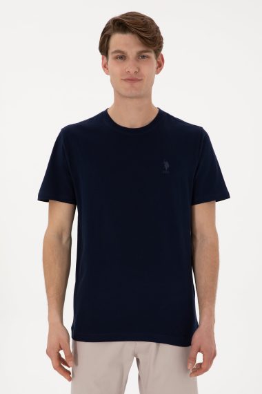 پولوشرت یقه گرد لاجورد  رگولار  مردانه یو اس پولو | US POLO ASSN