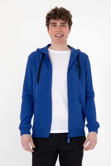 سویشرت  آبی  رگولار  مردانه یو اس پولو | US POLO ASSN