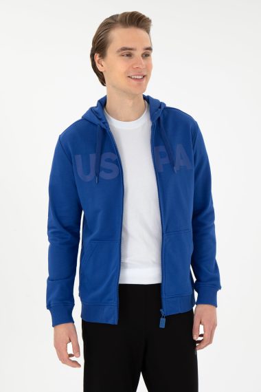 سویشرت  آبی  رگولار  مردانه یو اس پولو | US POLO ASSN