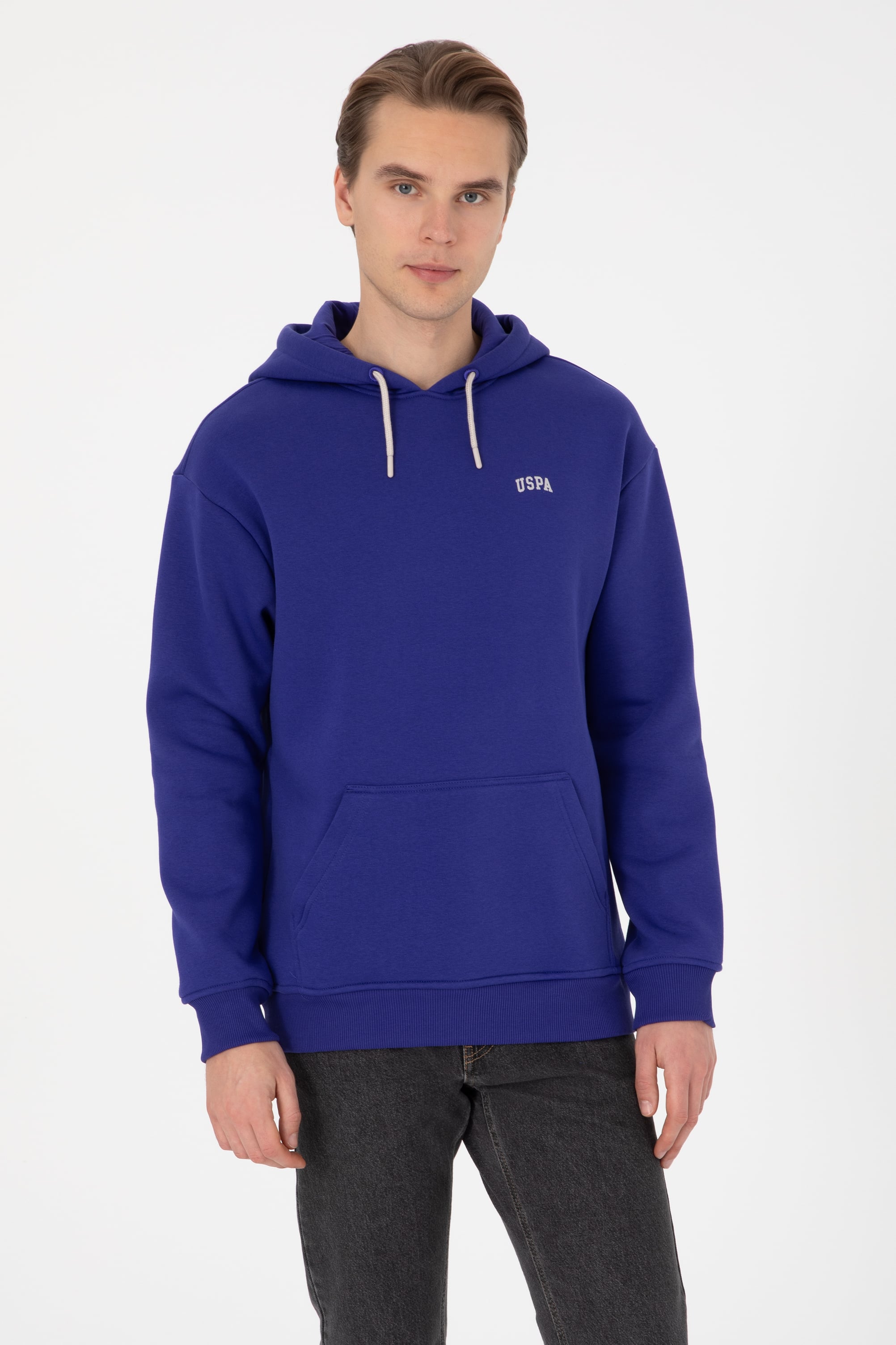 سویشرت بنفش Oversize مردانه یو اس پولو | US POLO ASSN