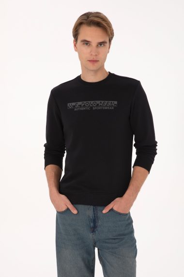 سویشرت  سیاه  رگولار  مردانه یو اس پولو | US POLO ASSN