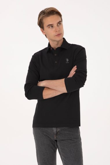 سویشرت  سیاه  رگولار  مردانه یو اس پولو | US POLO ASSN