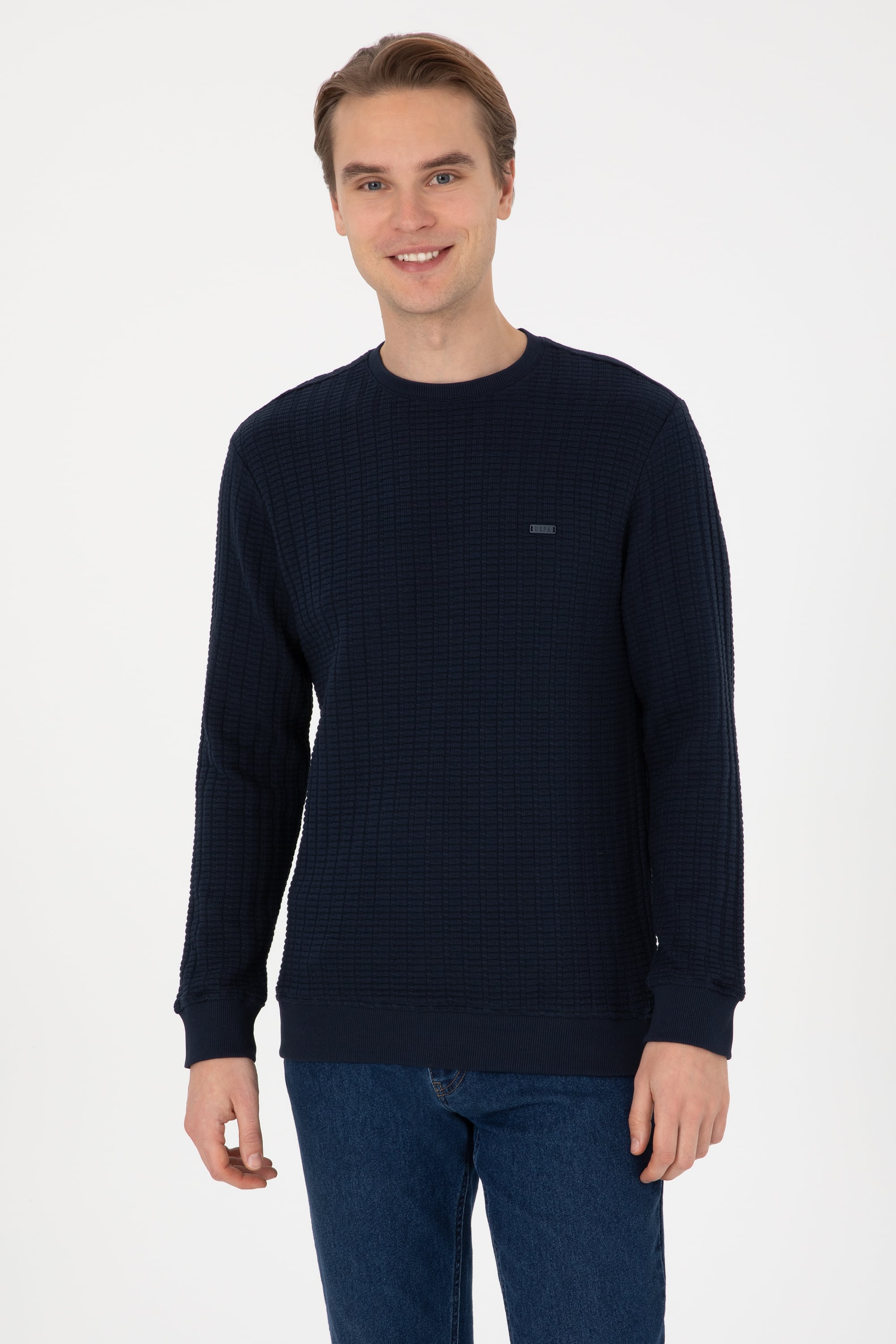 سویشرت لاجورد رگولار مردانه یو اس پولو | US POLO ASSN