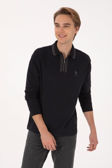سویشرت  سیاه  ریلکس  مردانه یو اس پولو | US POLO ASSN