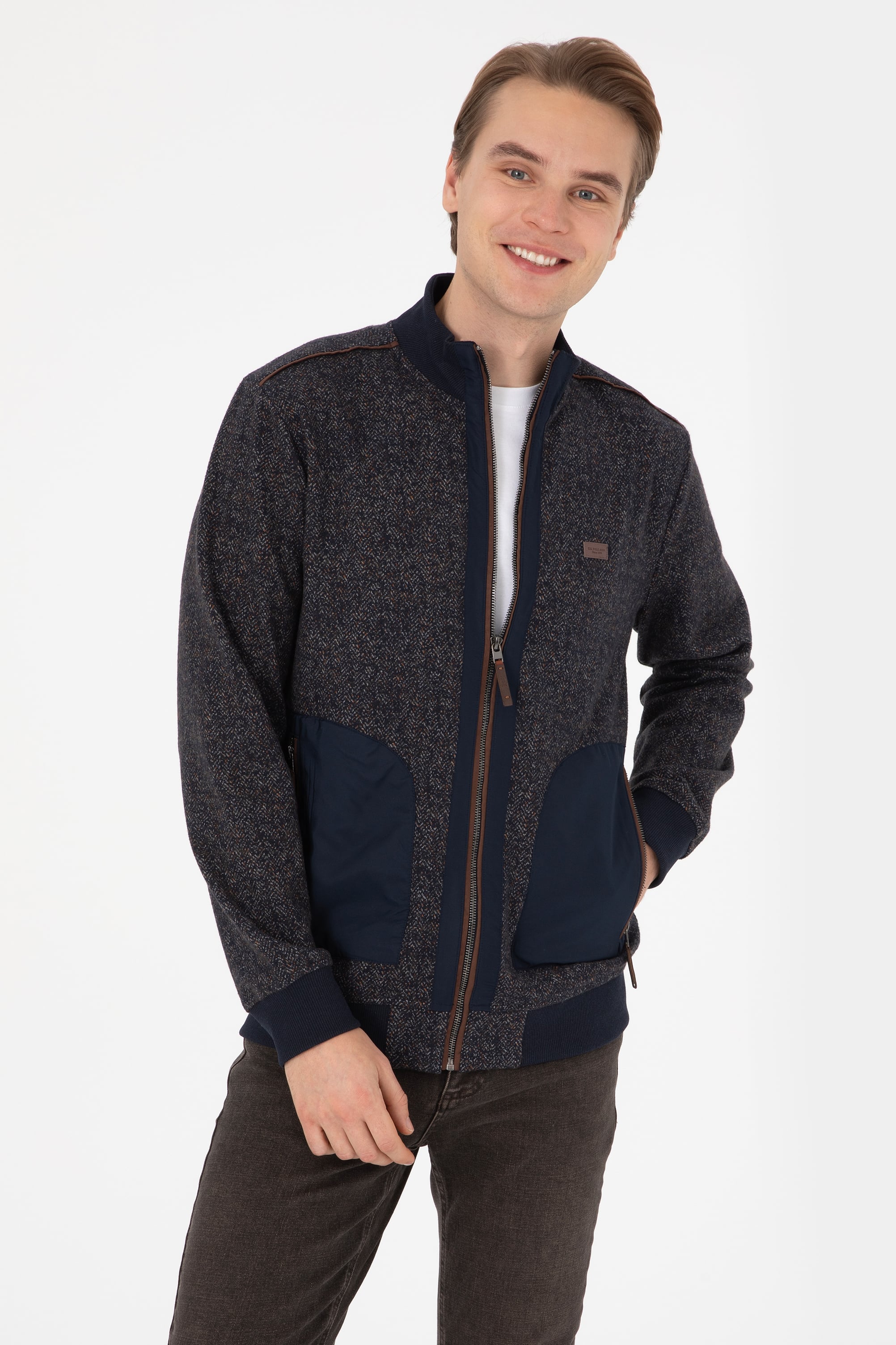 سویشرت لاجورد رگولار مردانه یو اس پولو | US POLO ASSN