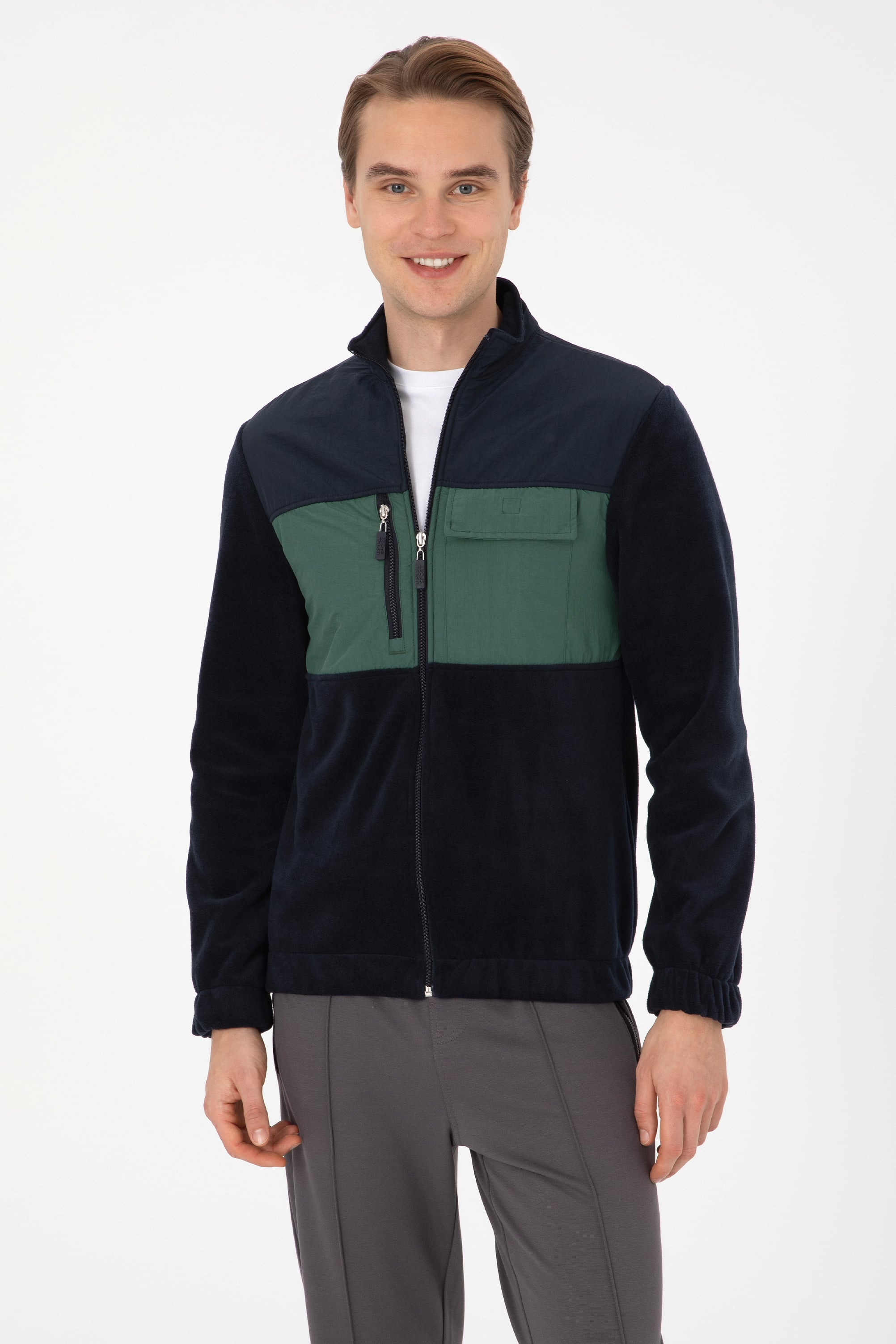 سویشرت لاجورد رگولار مردانه یو اس پولو | US POLO ASSN