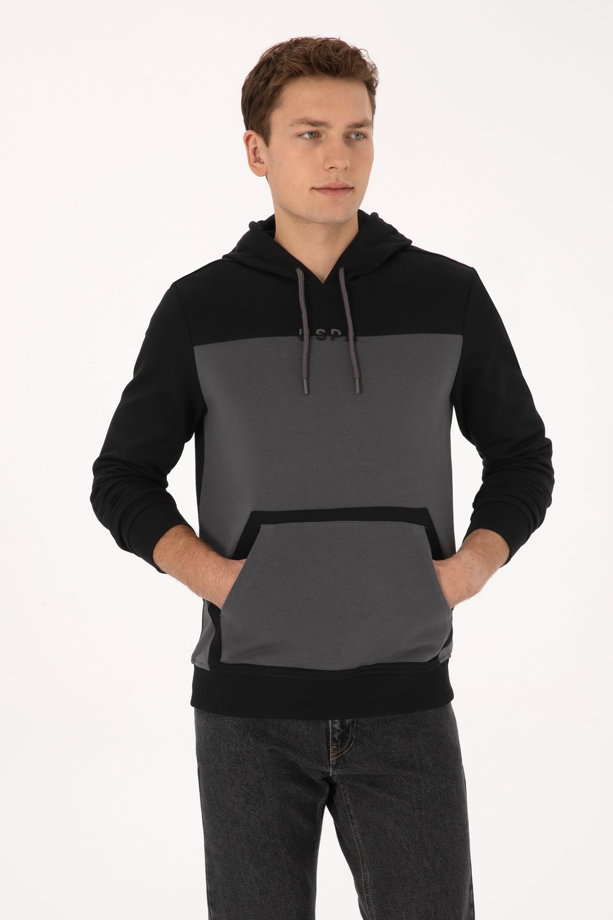 سویشرت سیاه رگولار مردانه یو اس پولو | US POLO ASSN