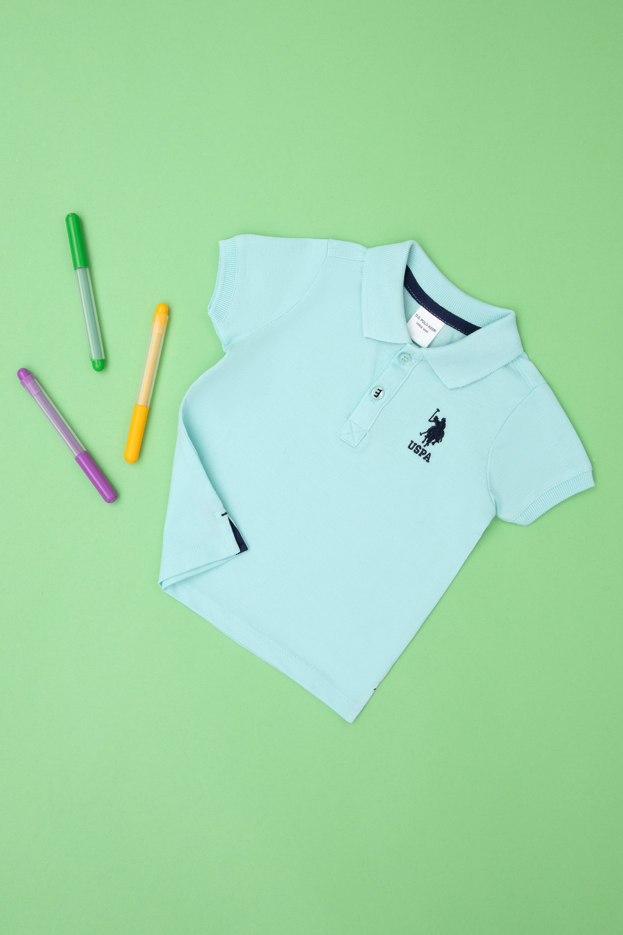 پولوشرت یقه پولو مرده استاندارد فیت پسرانه یو اس پولو | US POLO ASSN