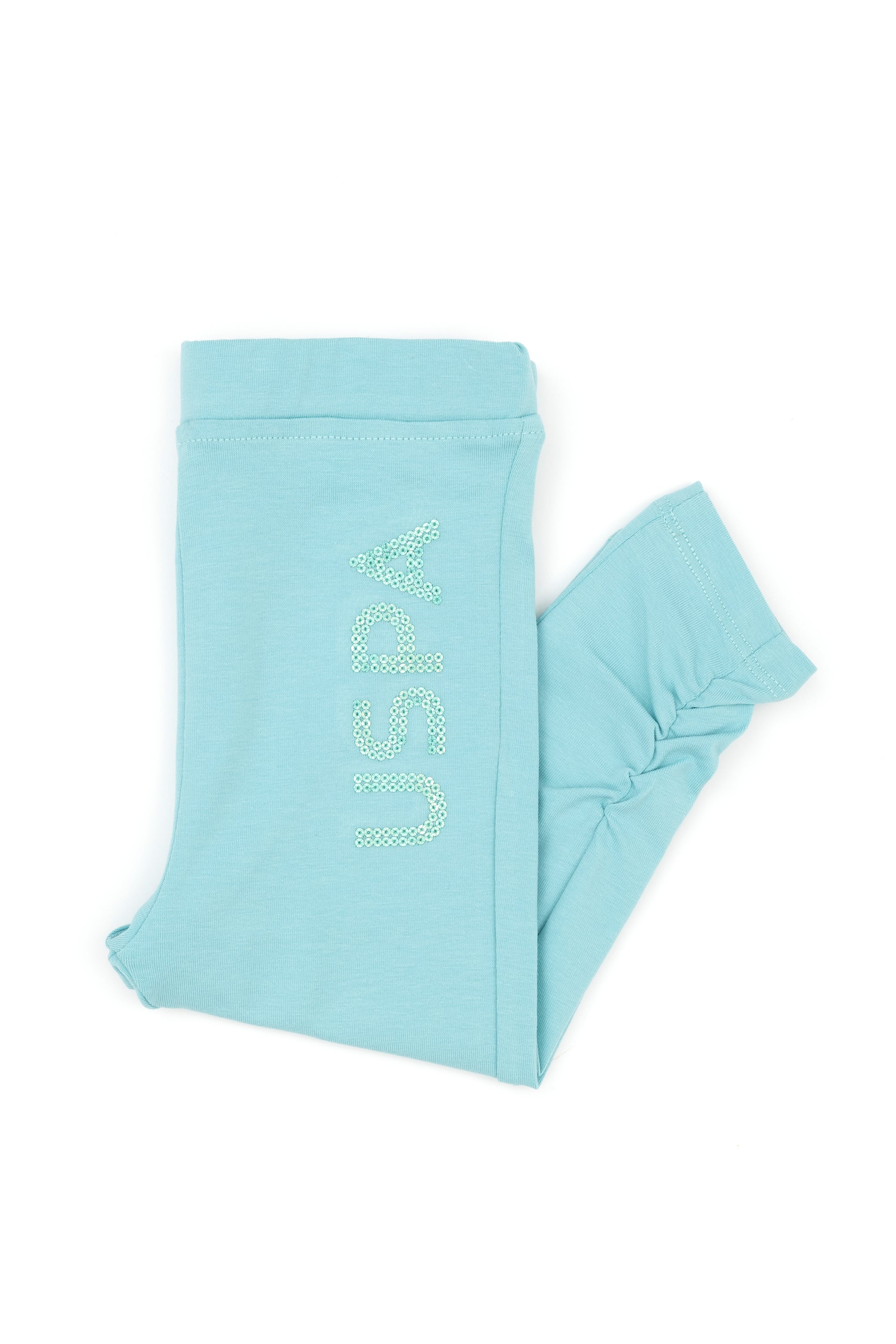 شلوار ورزشی نعناعی Tights Fit دخترانه یو اس پولو | US POLO ASSN