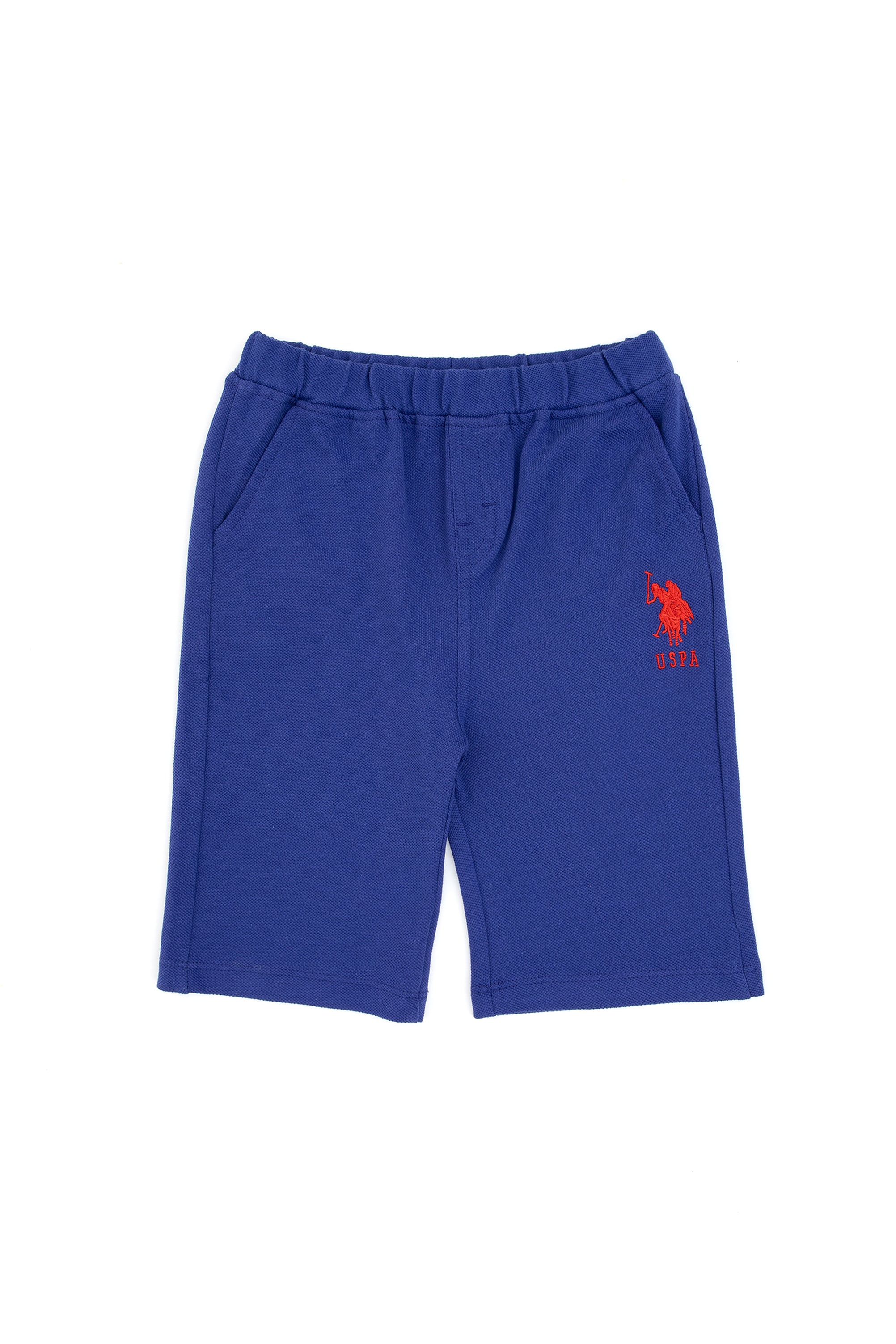 شلوارک آبی استاندارد فیت پسرانه یو اس پولو | US POLO ASSN