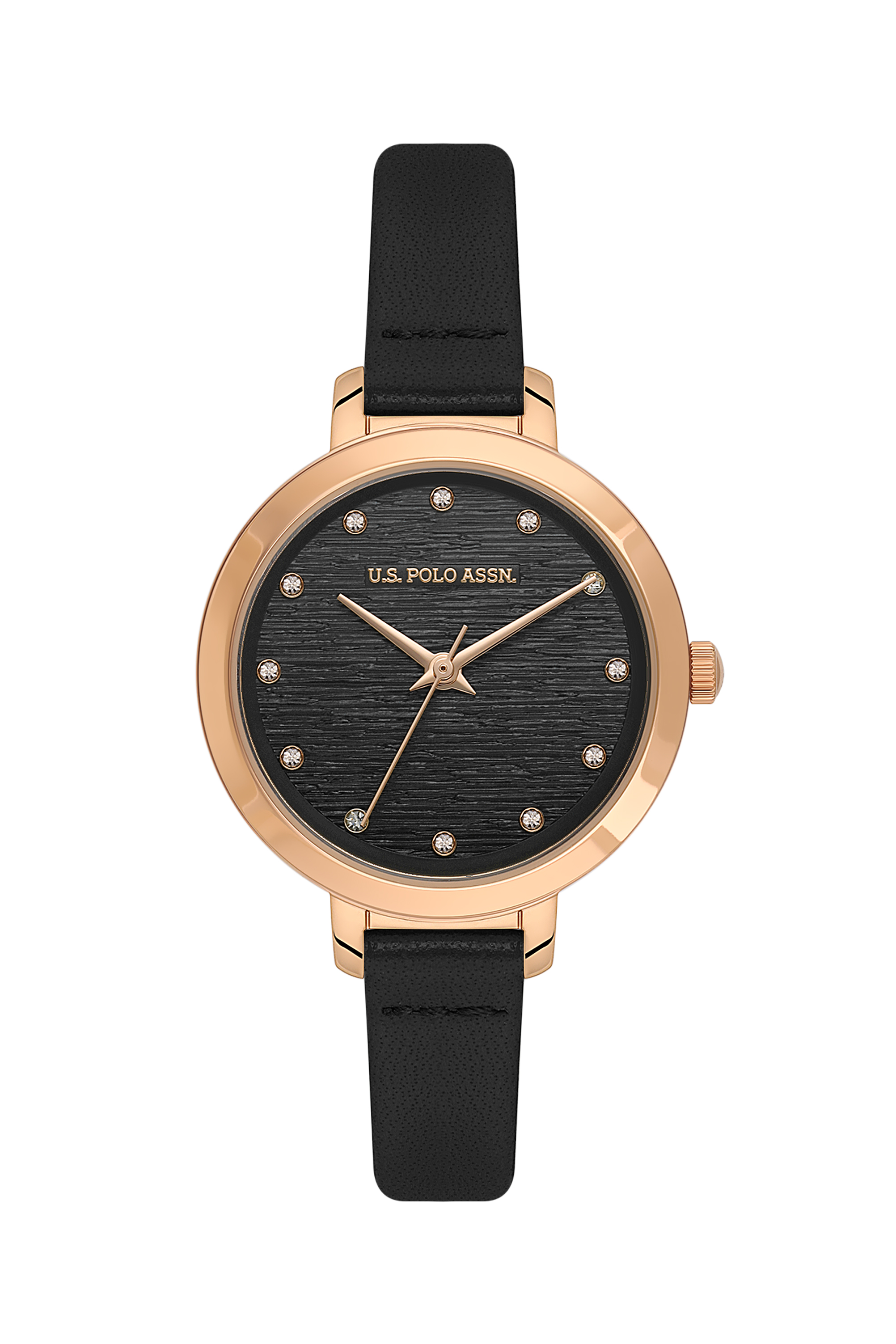ساعت مچی سیاه استاندارد فیت زنانه یو اس پولو | US POLO ASSN
