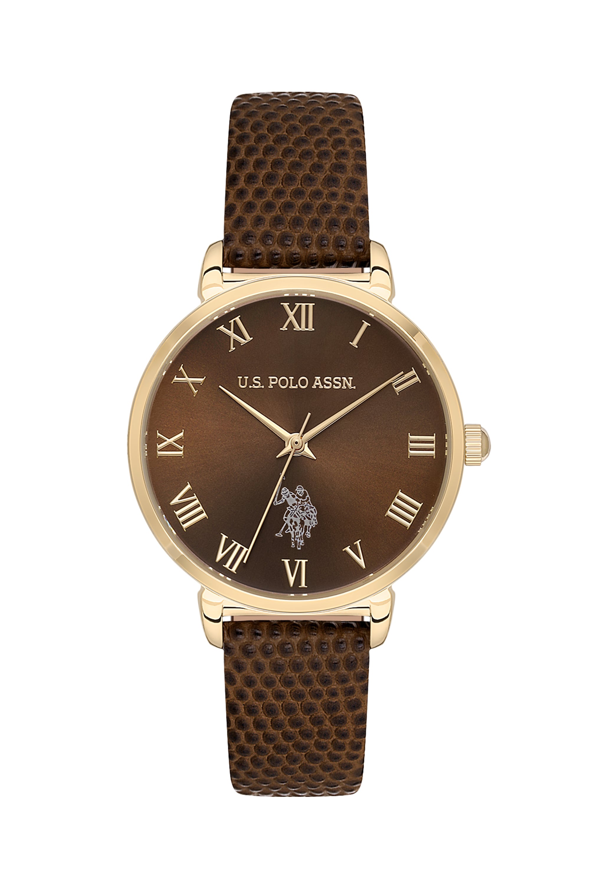 ساعت مچی  قهوه ای  استاندارد فیت  زنانه یو اس پولو | US POLO ASSN