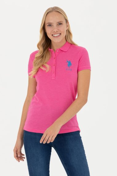 تی شرت  ارغوانی  اندامی  زنانه یو اس پولو | US POLO ASSN
