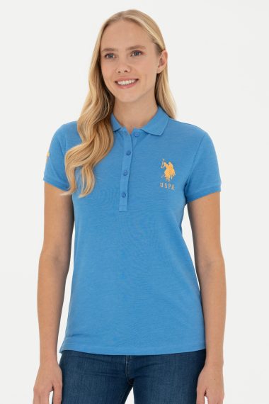 تی شرت  آبی  اندامی  زنانه یو اس پولو | US POLO ASSN