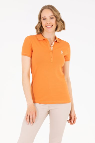 تی شرت  آجری  اندامی  زنانه یو اس پولو | US POLO ASSN