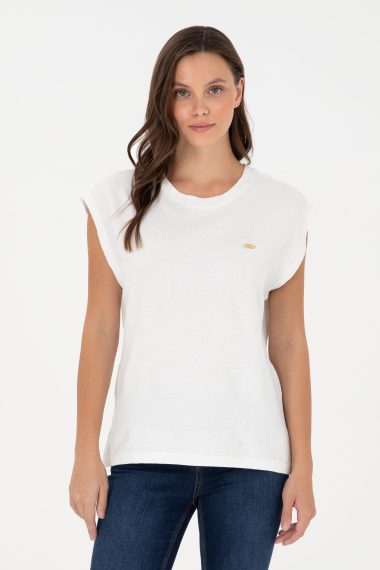 تی شرت یقه گرد اکرو  Crop Top  زنانه یو اس پولو | US POLO ASSN