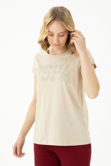 تی شرت  خاکستری  استاندارد فیت  زنانه یو اس پولو | US POLO ASSN